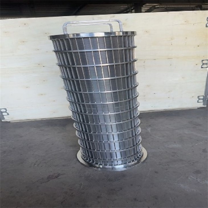 Korróziógátló ékhuzalos szitacső